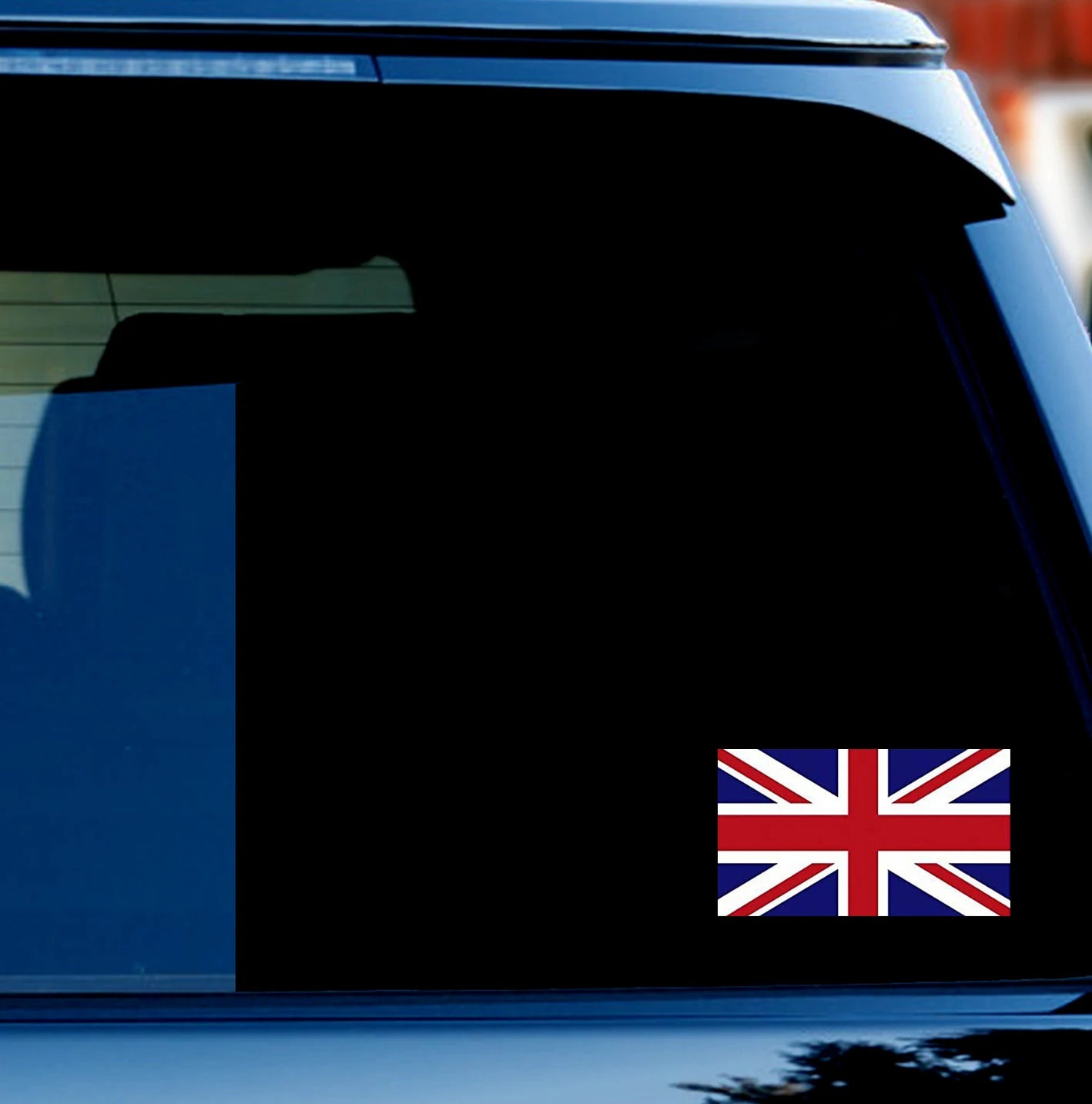 8cm Wide Great Britain Union Jack UK British Car Sticker And Decal for Windows, Cars, SUV, Trucks 2Pcs Peaceful Pleasures Health and Wellness