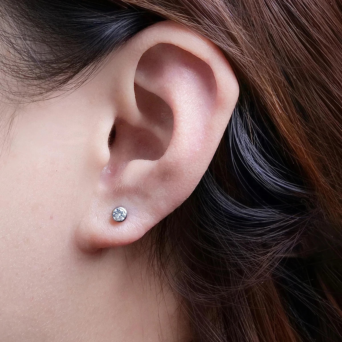 Disposable Ear Piercing Gun Kit with 4mm Zirconia Stud – Safe Self Ear Piercing Tool Peaceful Pleasures Health and Wellness