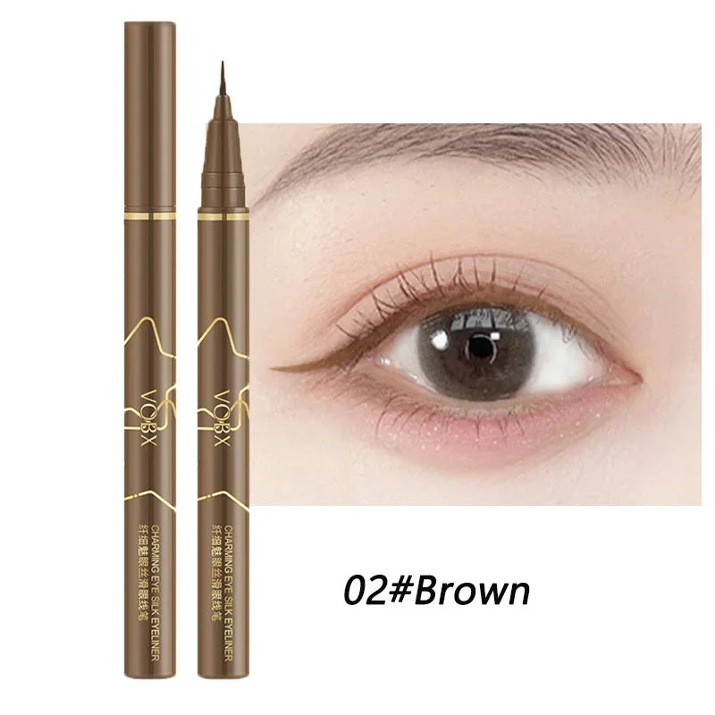 Brown Liquid Eyeliner Pen – Waterproof, Long-Lasting