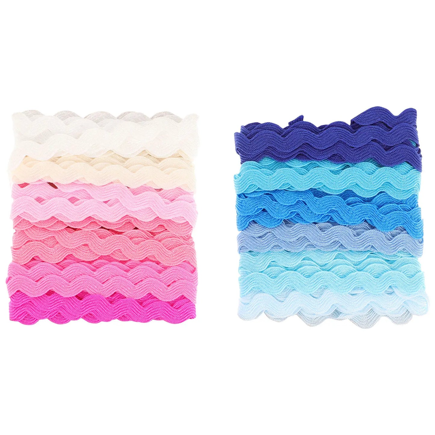 2Pcs Multicolor Wave Trim Ribbon Bright Gift Strips for Gift Wrapping Party Wedding DIY Crafts 6 Colors Wave Ribbon Peaceful Pleasures Health and Wellness