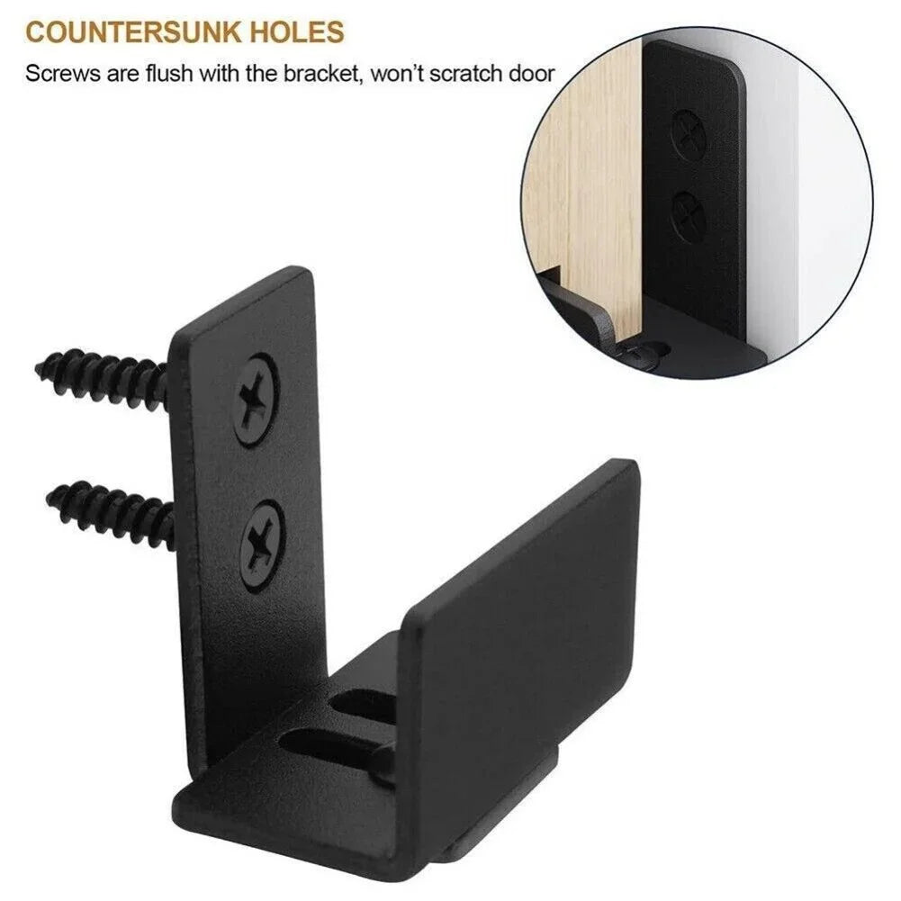 Sliding Barn Door Bottom Floor Guide Clips Adjustable Universal