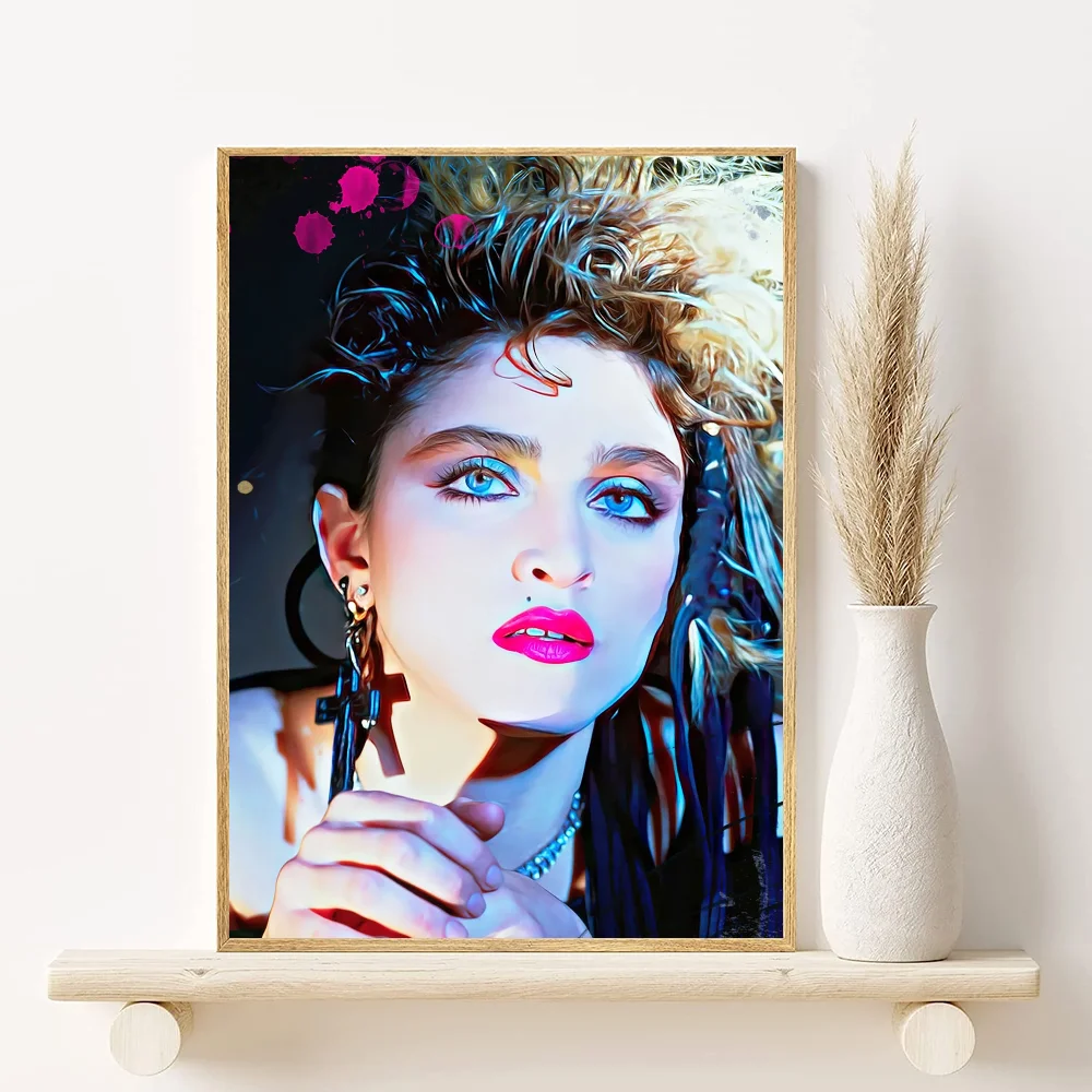 Madonna Bad Girl Retro Print Poster HD art sticky wall waterproof home living room bedroom bar aesthetic decoration Peaceful Pleasures Health and Wellness