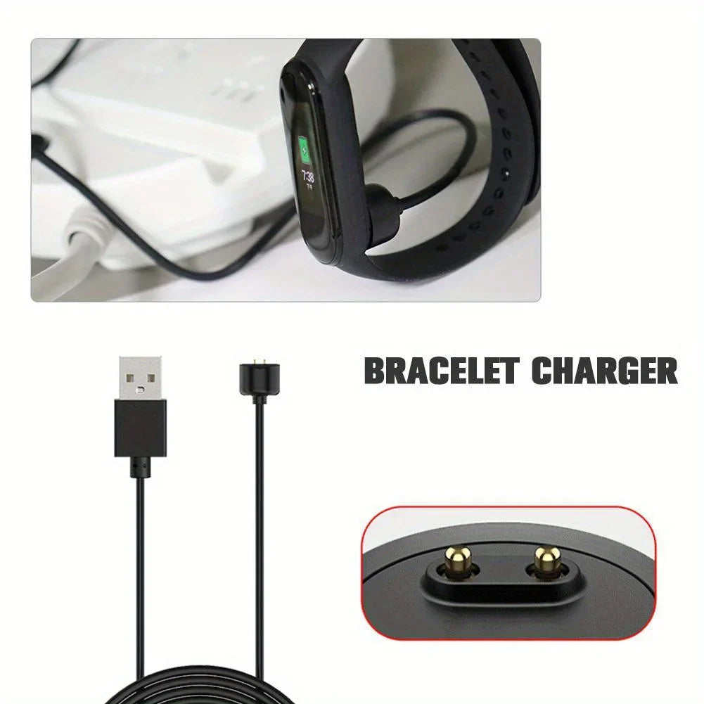 2-Pack USB Charger Cable for Xiaomi Mi Band 5 6 7 & Amazfit