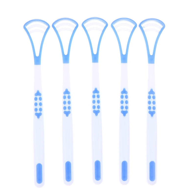 Y-Shape Food-Grade Silicone Tongue Scraper | 5 or 10 Pack