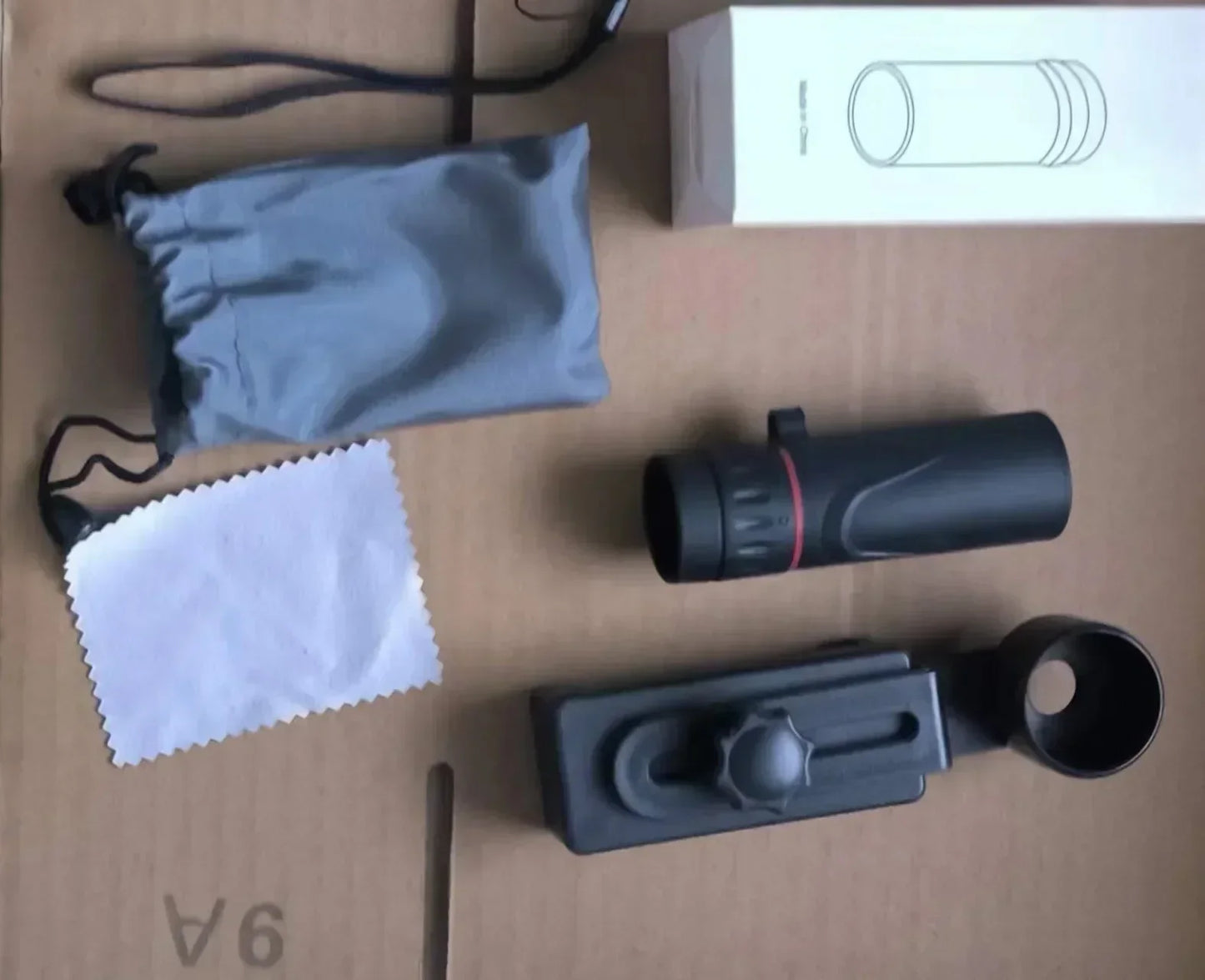 2000x25 HD Monocular Telescope Mini Portable Mobile Phone Telescope Outdoor Camping Hunting Birdwatching Telescopes Peaceful Pleasures Health and Wellness 2000x25 with clip