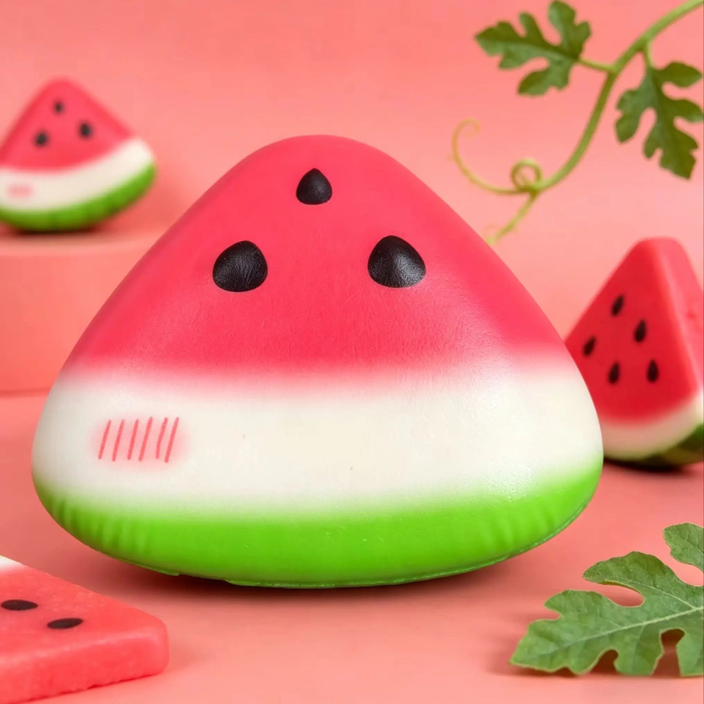 1 3 Squishy Watermelon Fidget Toy Anti-stress Slow Rising Fruit Pinch