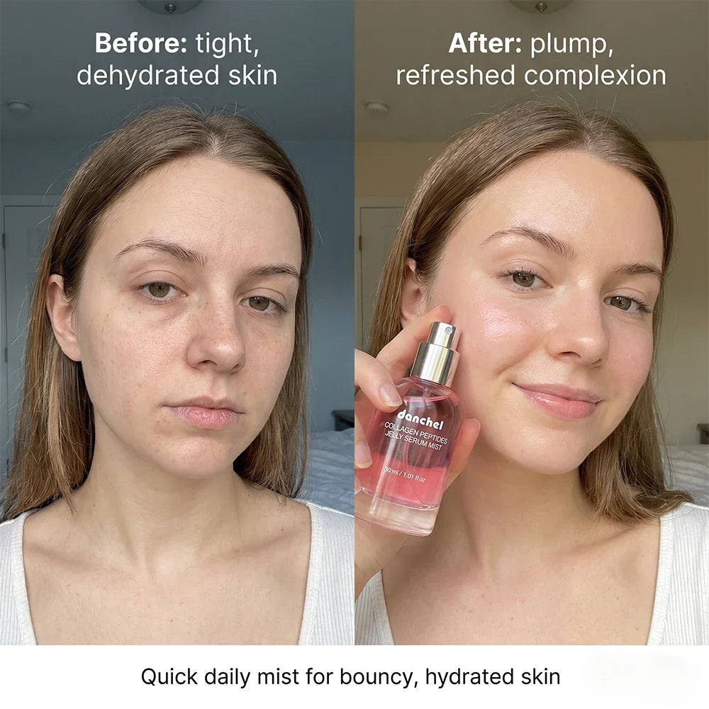 Collagen Peptides Jelly Serum Mist – Korean Hydrating Face Spray