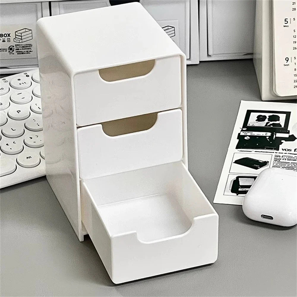 Mini 3-Tier Drawer Organizer for Desk, Jewelry & Cosmetics