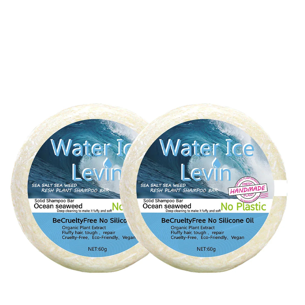 Sea Salt & Seaweed Solid Shampoo Bar – Vegan & Plastic-Free