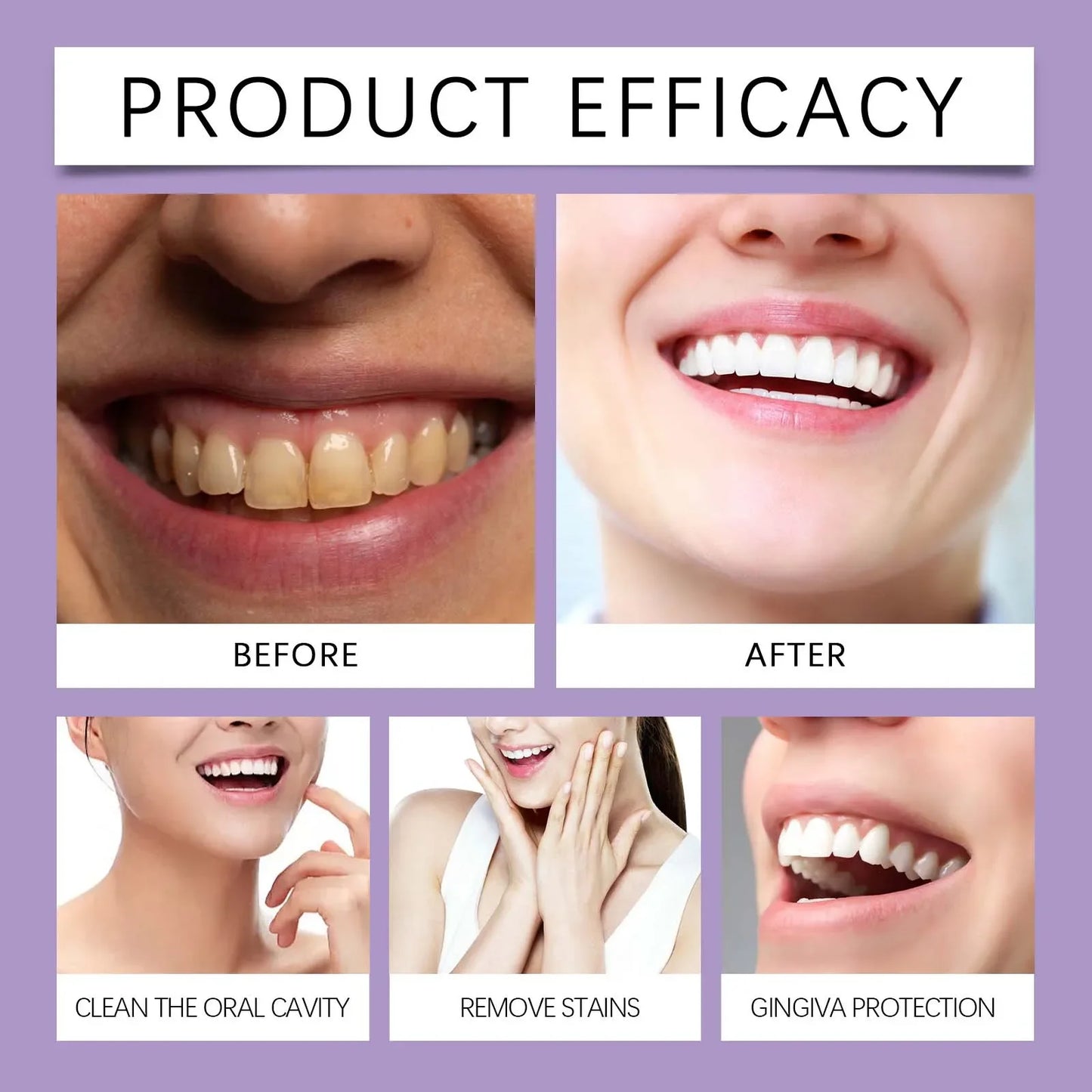 Jaysuing Purple Whitening Tooth Powder | Stain Removal