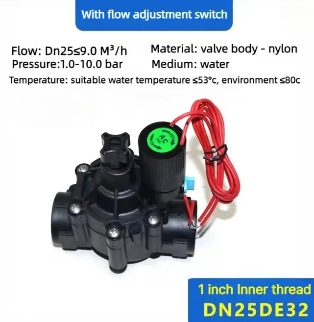 DN15–DN25 Normally Closed Solenoid Valve | Garden & Farm Irrigation
