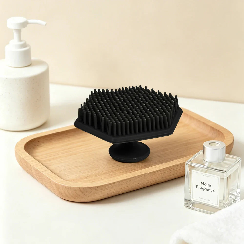 5-Piece Silicone Exfoliating Body Brush & Scalp Scrubber Set