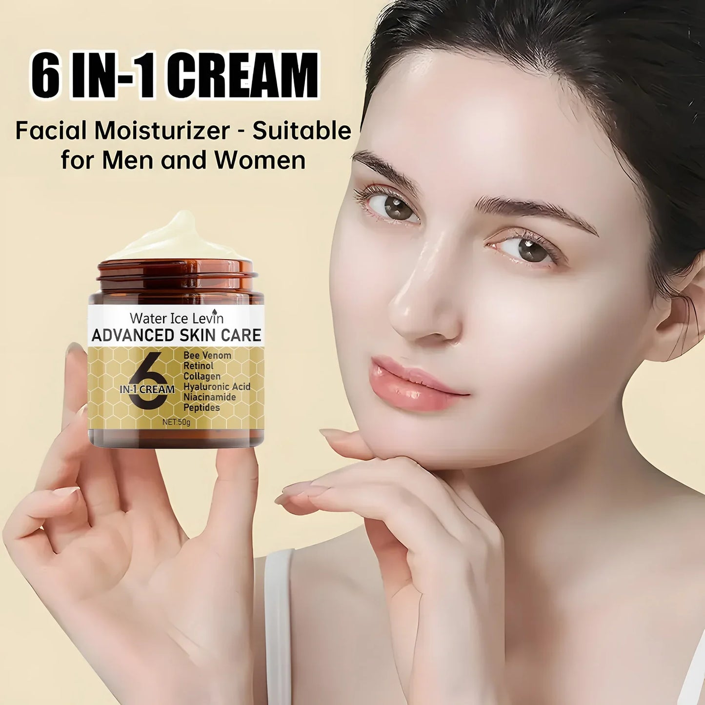 6-in-1 Anti-Wrinkle Face Cream – Brightening & Moisturizing
