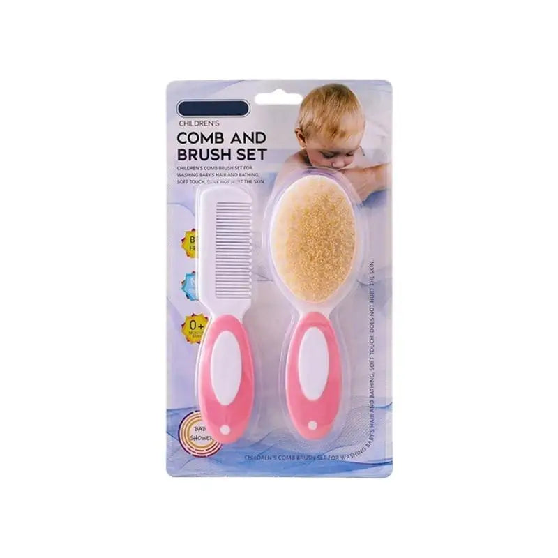 Baby Bath Brush & Comb Set – Soft Bristles for Infant Scalp