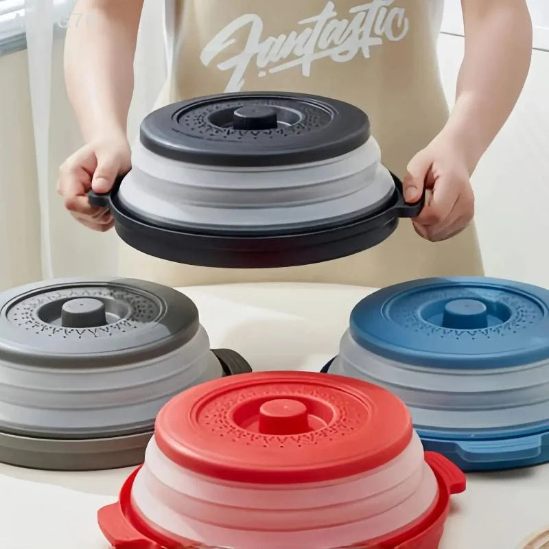 Foldable Microwave Splatter Cover | Colander & Steamer Tray