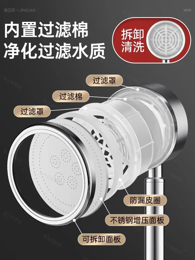 High-Pressure Handheld Shower Head | Water Saving Rainfall Sprayer