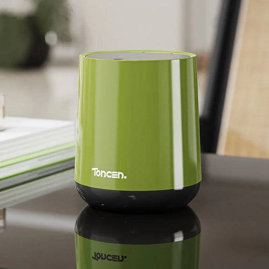 Press-Type Desktop Trash Can, Multi-Functional Covered Waste Bin for Office Bedroom & Living Room - Space-Saving & Odor Control Peaceful Pleasures Health and Wellness