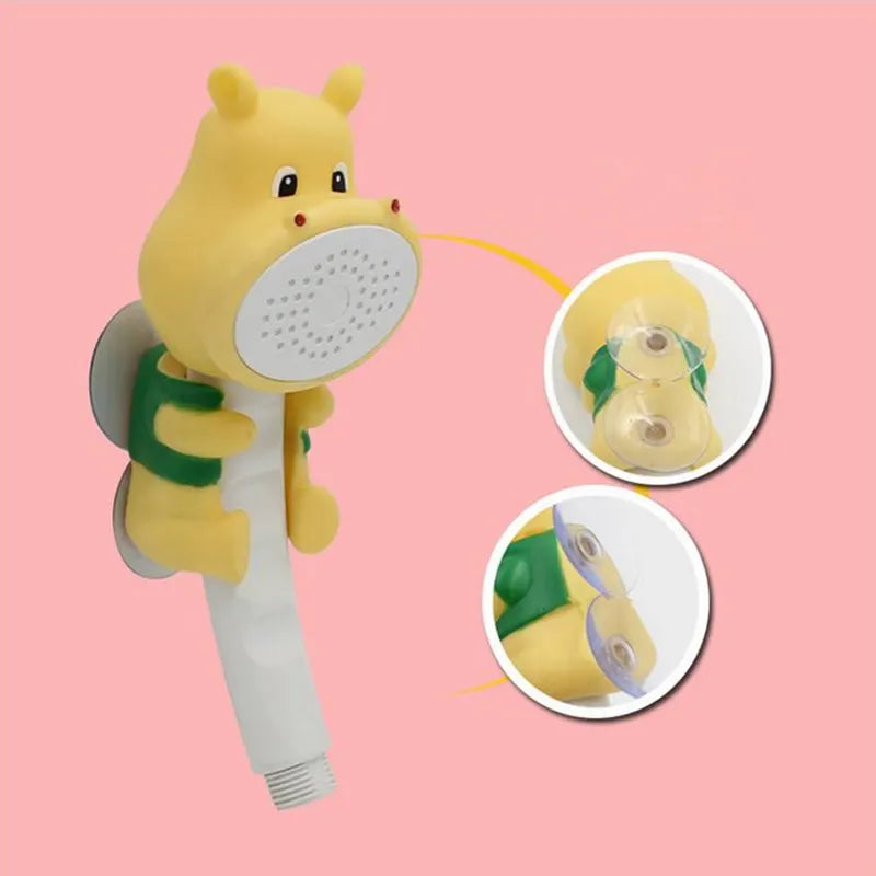 Cartoon Kids Shower Head with Suction Cup | Baby Bath Spray