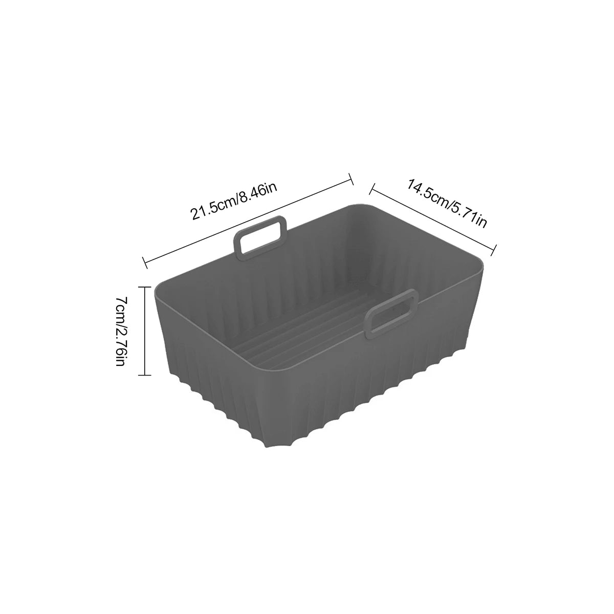 Leeseph Air Fryer Silicone Liners, Reusable Non-Stick Pot Oven Liner Baking Tray, Air Fryer Basket Air Fryer Accessories Peaceful Pleasures Health and Wellness