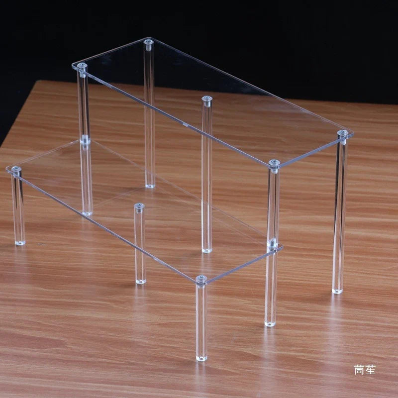 Acrylic Staircase Cup & Teapot Display Rack | Multi-Layer