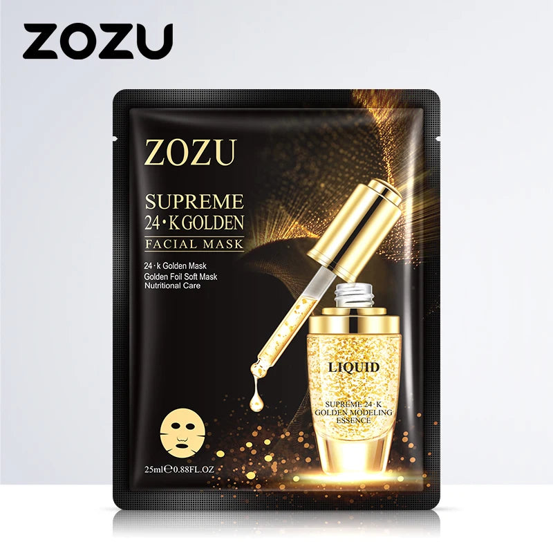 BIOAOUA 24K Gold Face Mask – Anti-Aging Moisturizing Sheet Mask