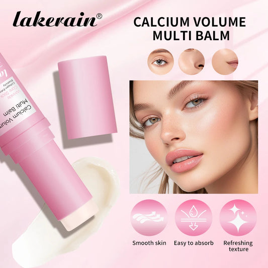 Lakerain Calcium Volume Multi Balm Improve Eye Wrinkle Cream Texture Non-Sticky Deep Moisturizing Brightens Soothes Eye Skin Peaceful Pleasures Health and Wellness