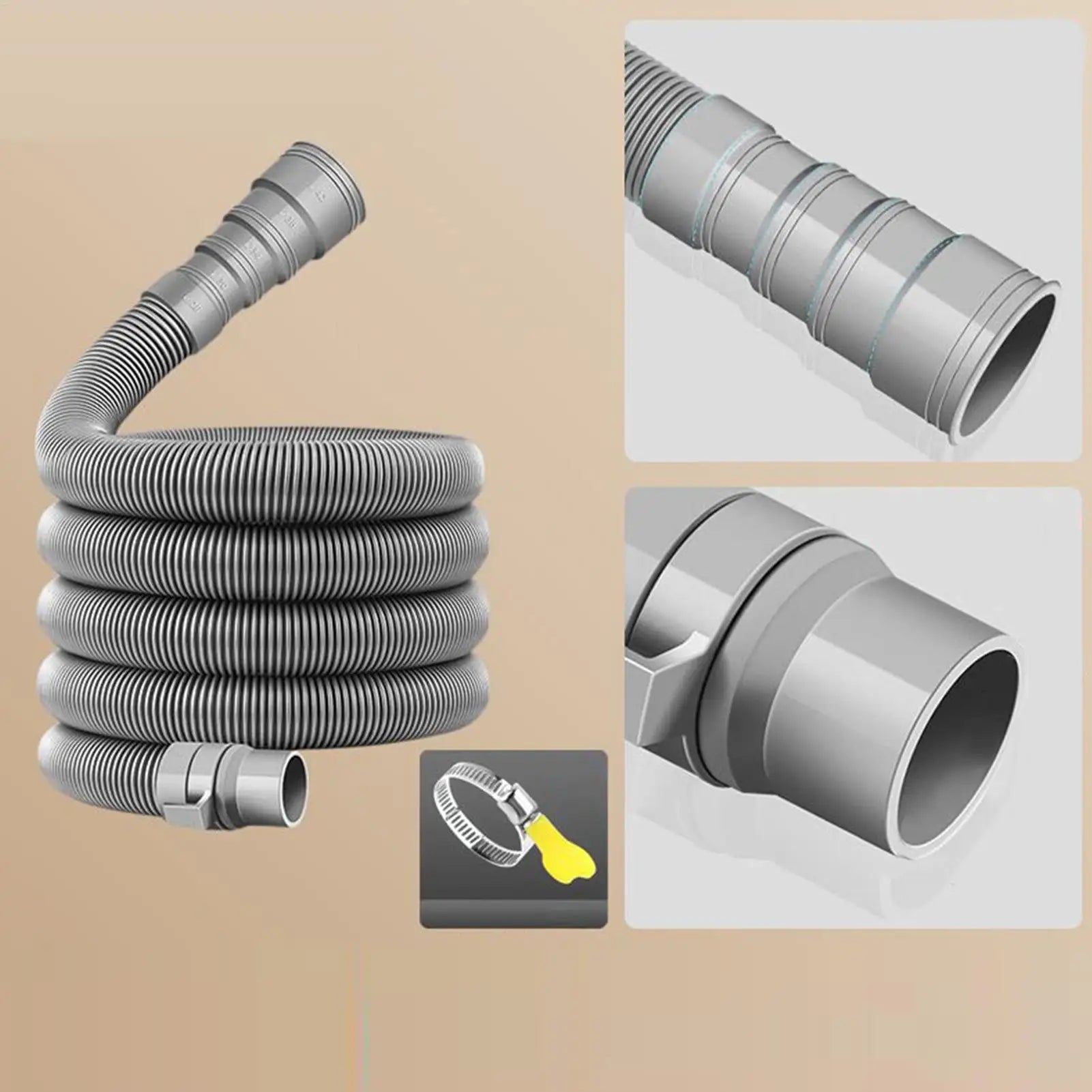 Foldable Caravan Sewer Pipe Kit 2/4/6/10m RV Trailer Sewer Hose With Adjustable Adapter & Clamp Leakproof RV Hose Rv Accessories Peaceful Pleasures Health and Wellness