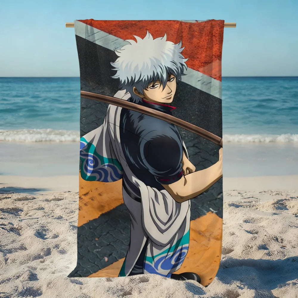 Gintama Anime Beach Towel – Quick Dry, Soft, Multi-Size