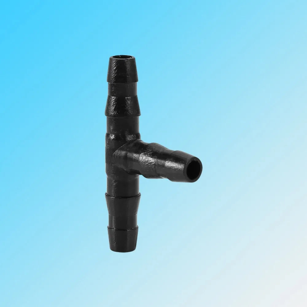 100-Pack 4/7mm Tee Connectors for Drip Irrigation Systems