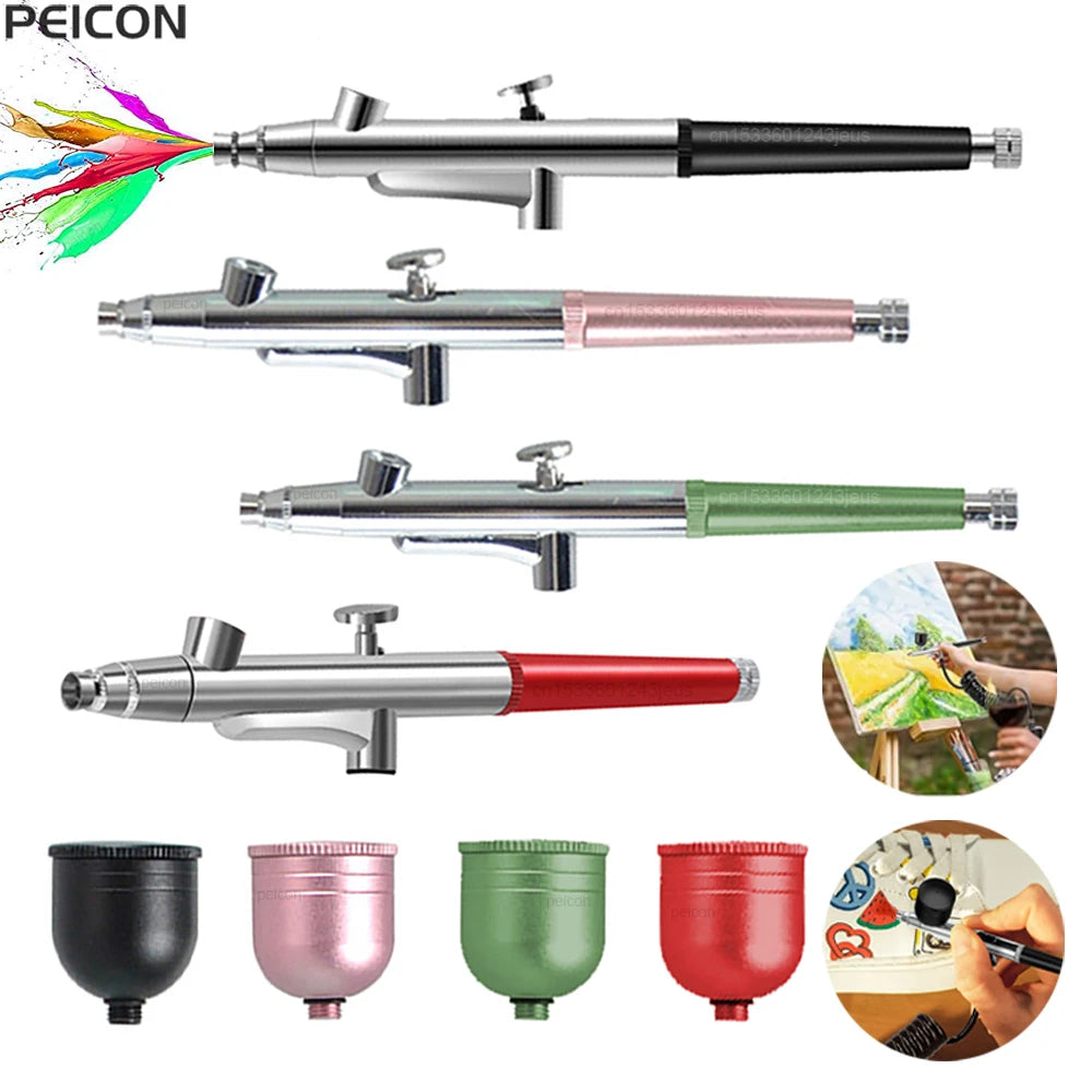 Airbrush Mini Spray Gun for Painting Model Cake Paint Spray Gun 0.3mm Nozzles Portable Air brush Spray Gun with Cleaning Kit Peaceful Pleasures Health and Wellness