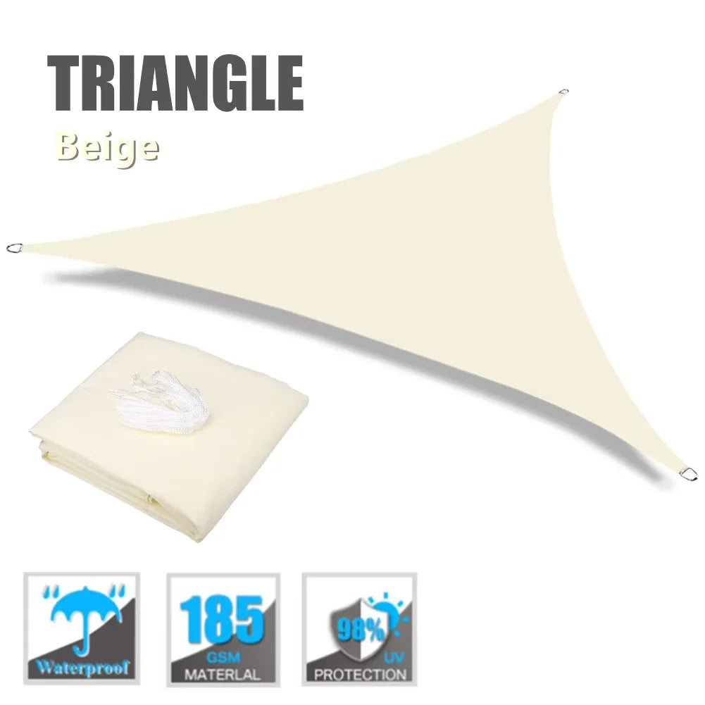 Triangle Sun Shade Sail – 98% UV Block Waterproof Canopy