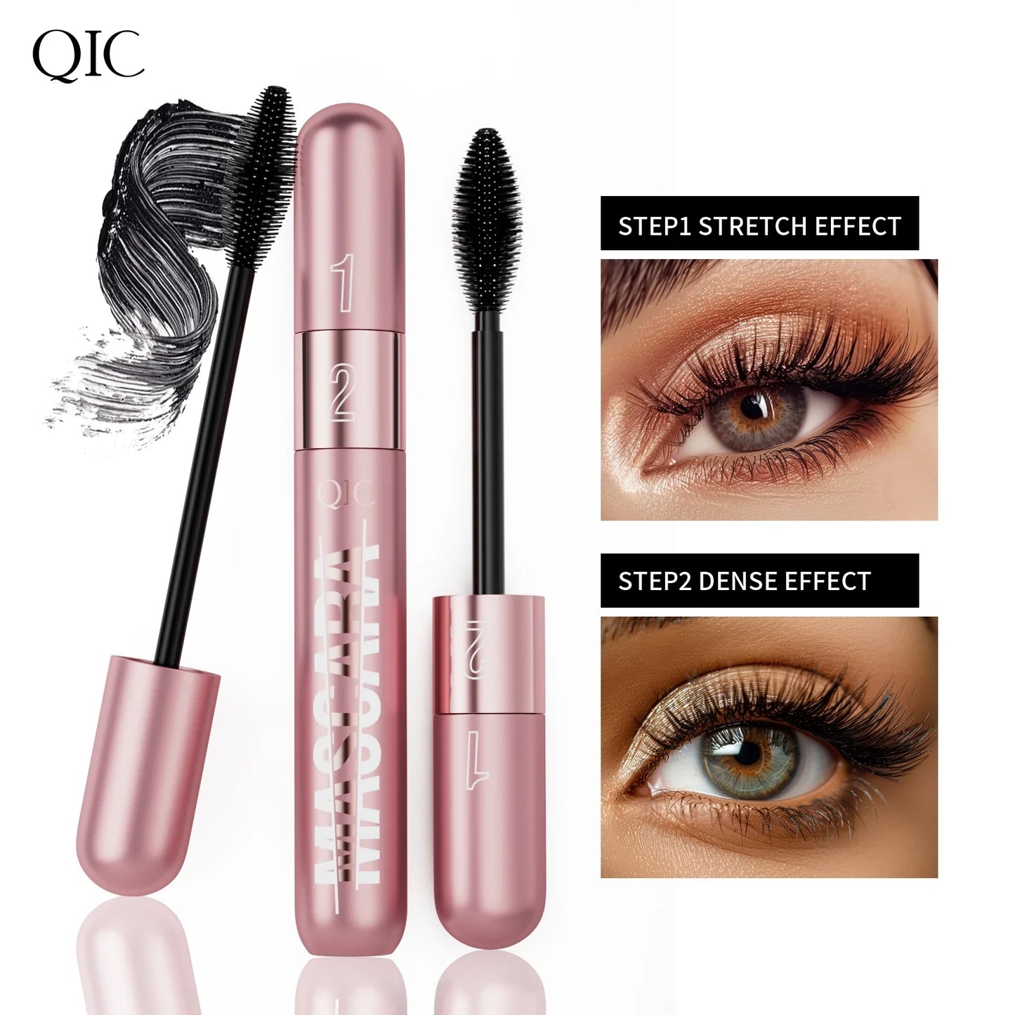 QIC 4D Mascara – Waterproof, Volumizing & Lengthening