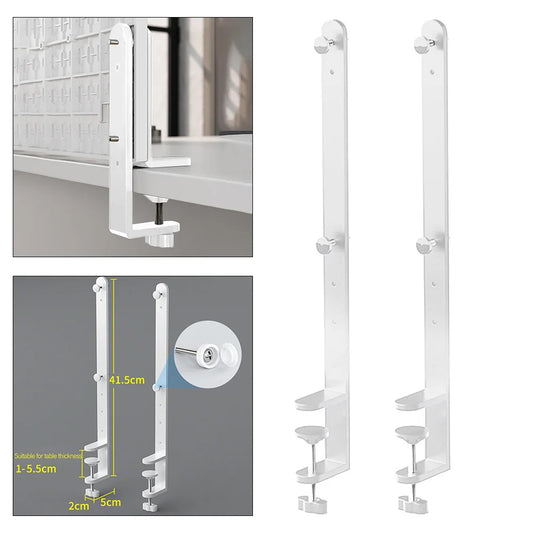 2-Pack Desk Clamp Pegboard Bracket – 41.5cm, Fits 1–5.5cm Desks Pegboard Desk Bracket Oasis Select