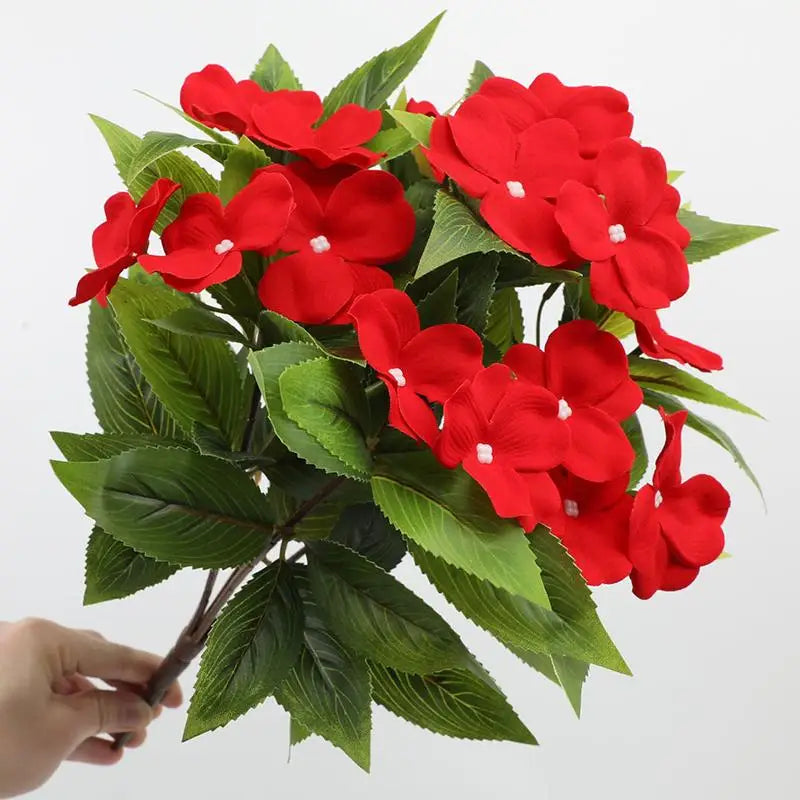 Eelhoe Silk Impatiens Artificial Flowers | Wedding & Home Decor