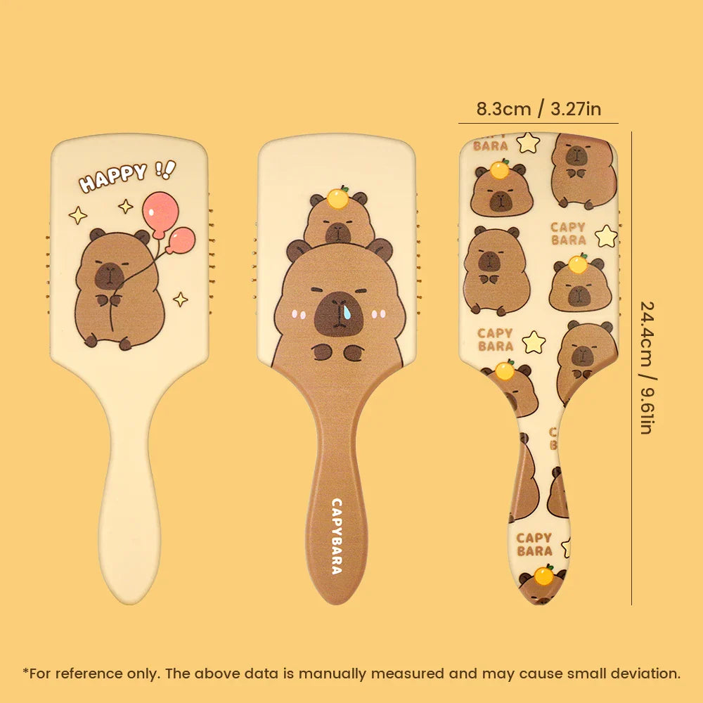 Capybara Air Cushion Hair Brush – Cute Cartoon Design
