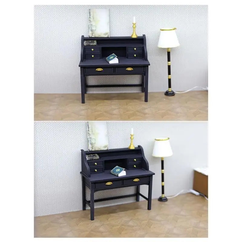 1/12 Scale Miniature Desk | Dollhouse Furniture for Display