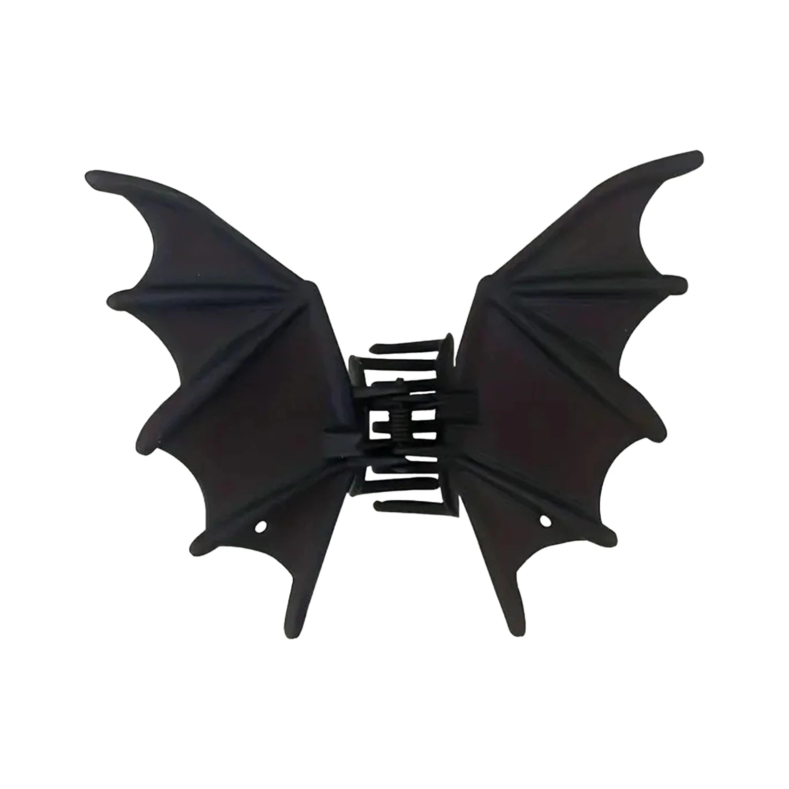 Punk Black Bat Shaped Hair Claw Clip Novelty Animal Hair Shark Clip for Halloween Party Cosplay Headwear Hair Styling Tool Peaceful Pleasures Health and Wellness