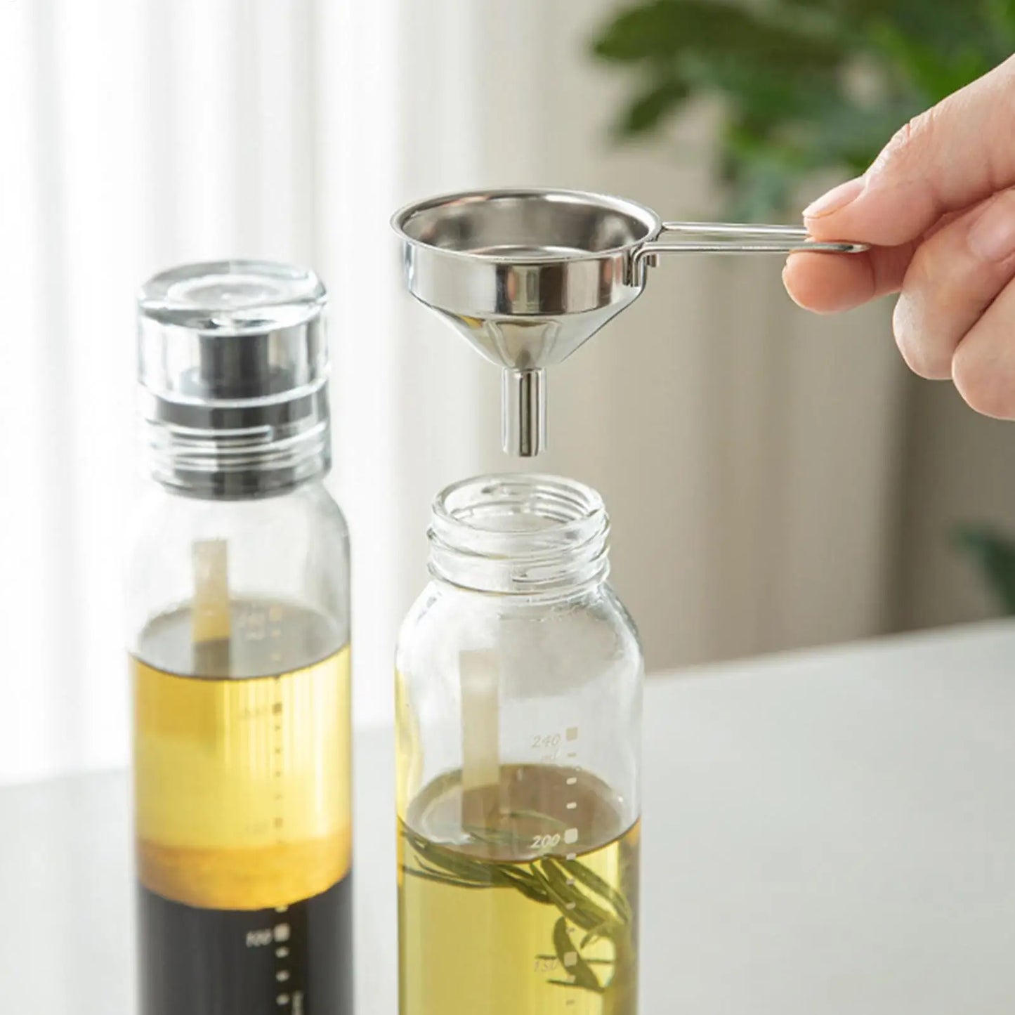 Stainless Steel Mini Funnel with Long Spout | Kitchen & Bar