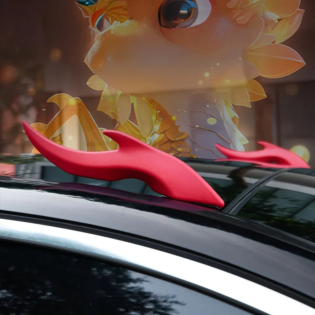 3D Dragon Horn Car Roof Decoration Sticker for SUV & Sedan