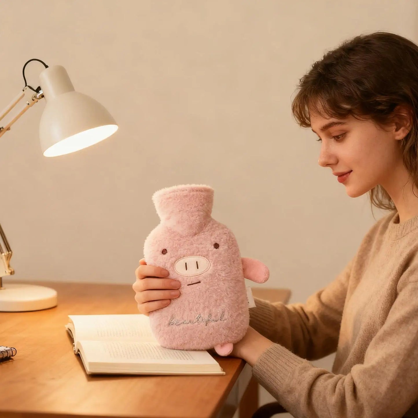 1L Cartoon Hot Water Bottle – Neck, Back & Hand Warmer
