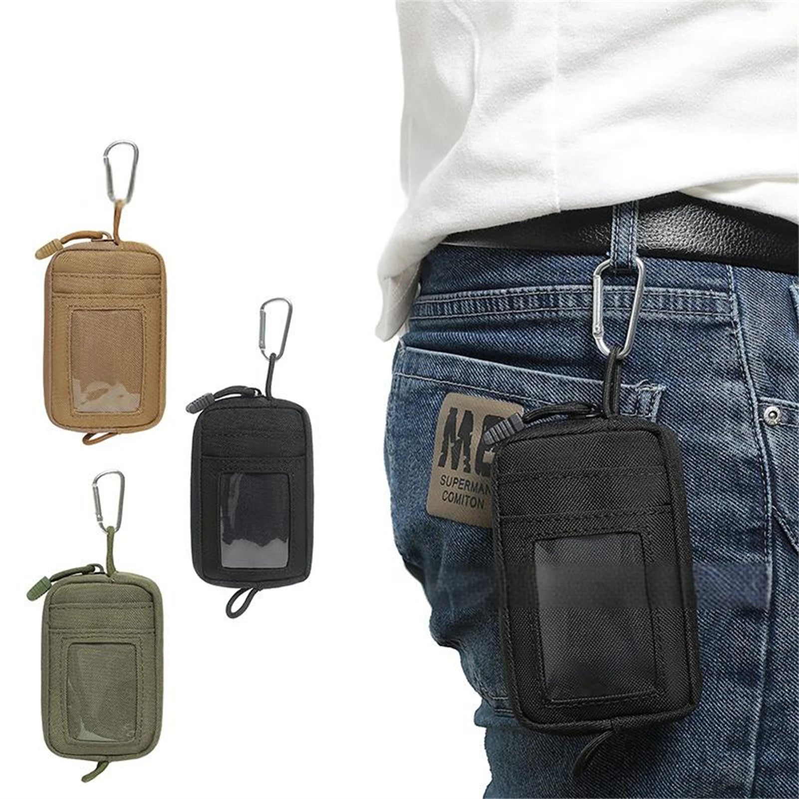 Outdoor Travel Mini Key Bag Water Resistant Nylon Pouch Travel Storage Bag for Man and Woman Wallet Peaceful Pleasures Health and Wellness