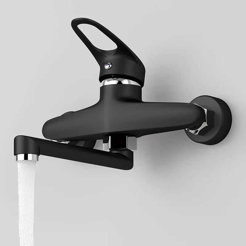 Wall Mount Single Handle Kitchen Mixer Faucet | Hot & Cold Tap