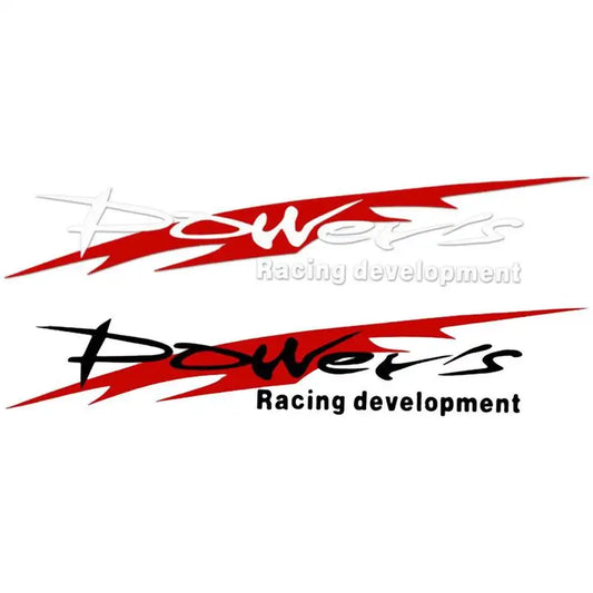Racing Development Car Sticker Stylish Power's Racing Development Sports Sticker Car Reflective Waterproof Decal Peaceful Pleasures Health and Wellness