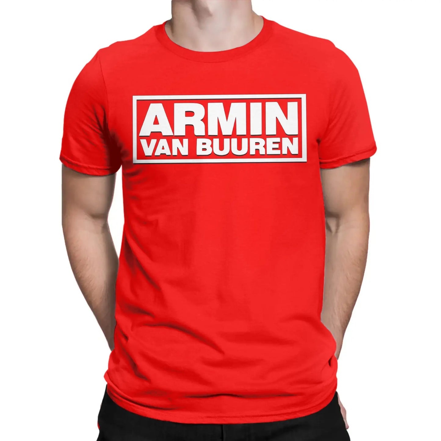 Men's T-Shirts Armin Buuren Awesome Pure Cotton Tee Shirt Short Sleeve Logo T Shirts O Neck Clothes Gift Idea Peaceful Pleasures Health and Wellness Red 6XL