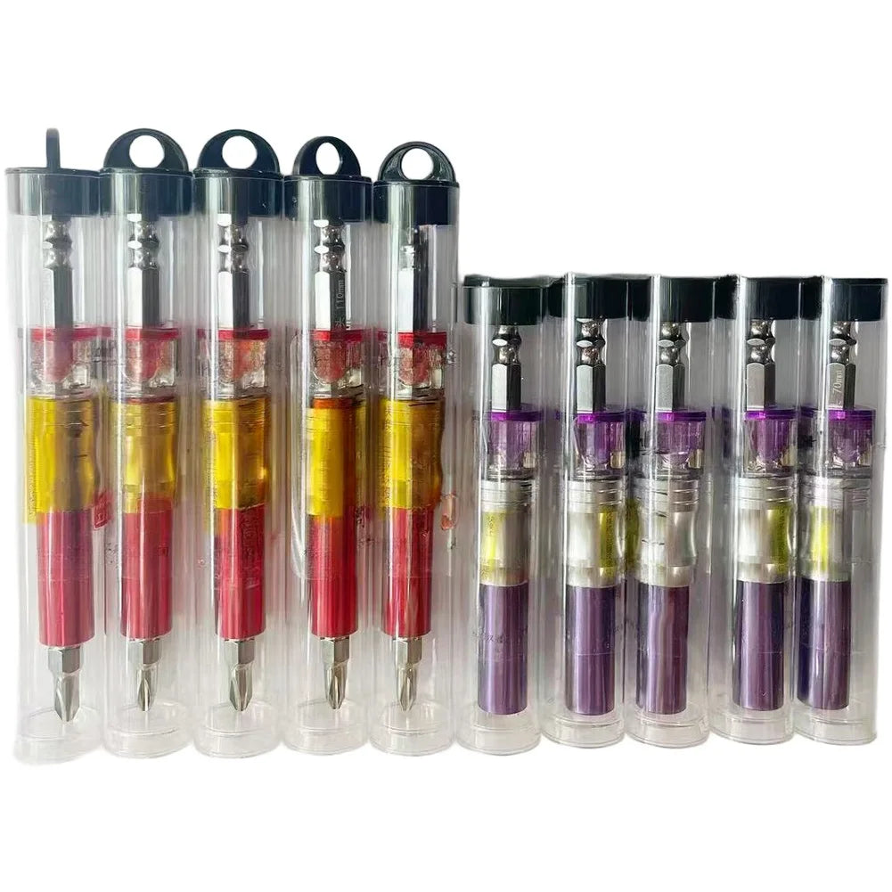 1X Robust Screwdriver Bit Holder Precision Depth Adjustment Hexagonal