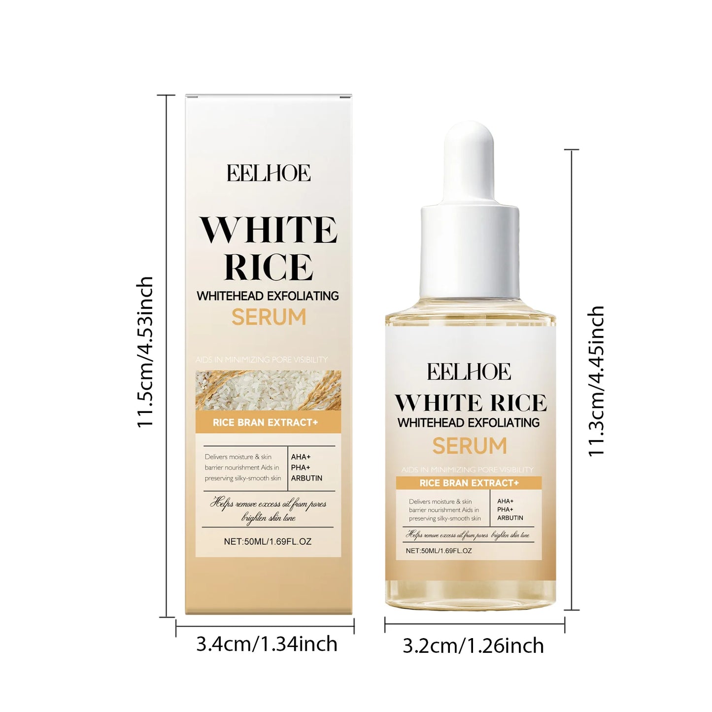 Black & White Rice Exfoliating Serum Set – BHA & Niacinamide