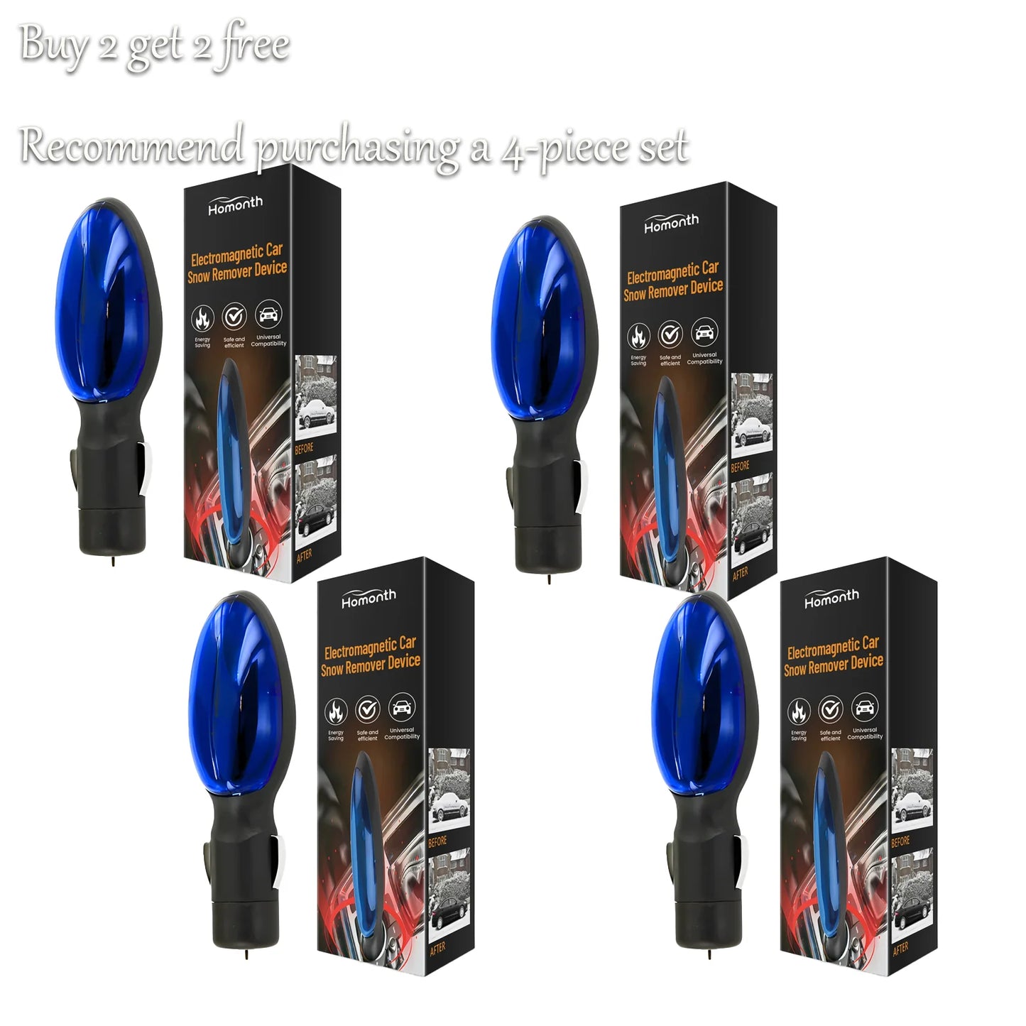 Portable Electromagnetic Car Deicer – Windshield Ice & Snow Remover