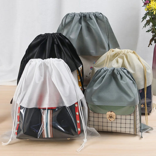 5-Pack Dustproof Drawstring Handbag Storage Bags | Moisture-Proof Drawstring Storage Bags Peaceful Pleasures Health and Wellness