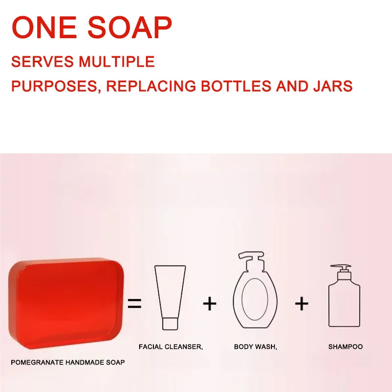2-Pack Pomegranate Handmade Soap – Cleansing & Moisturizing