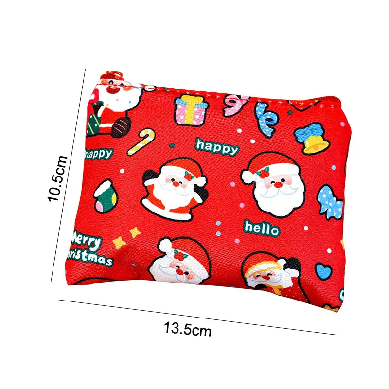 Mini Christmas Coin Purse – Cartoon Storage Bag | Kids Gift
